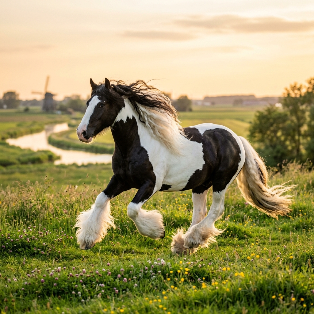 Majestic Gypsy Vanner Stallion